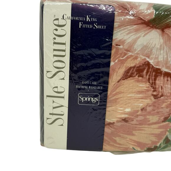 Vintage Mervyns Style Source Cal King Floral Fitted Sheets Bedroom Decor New - Picture 8 of 13